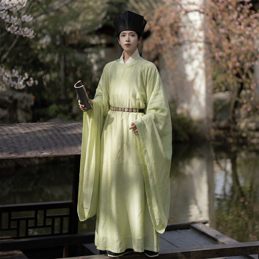 Sage Green Unisex Hanfu Robe
